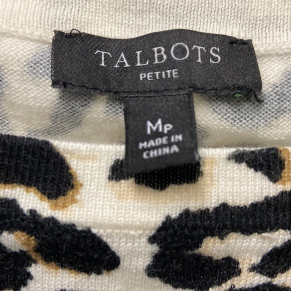 Talbots animal print sweater - Picture 4 of 5